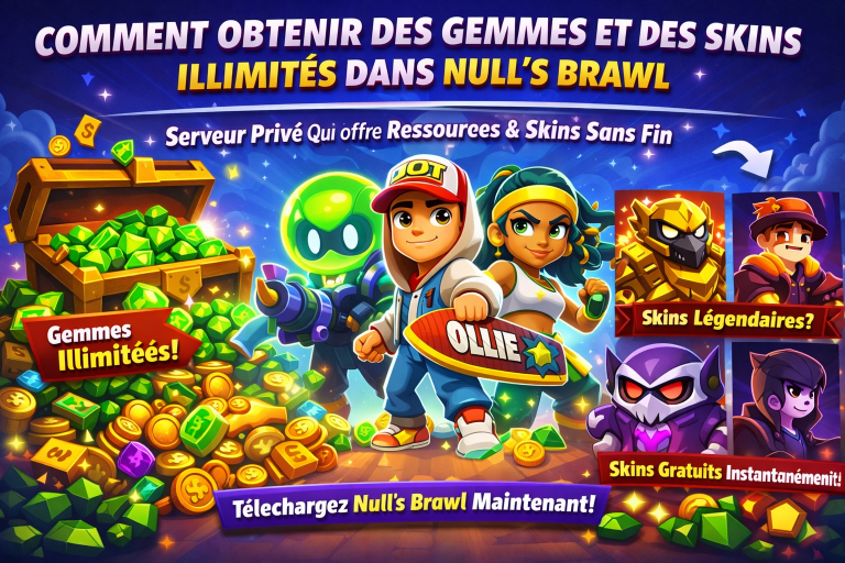 Comment obtenir des gemmes et des skins illimités dans Null&rsquo;s Brawl