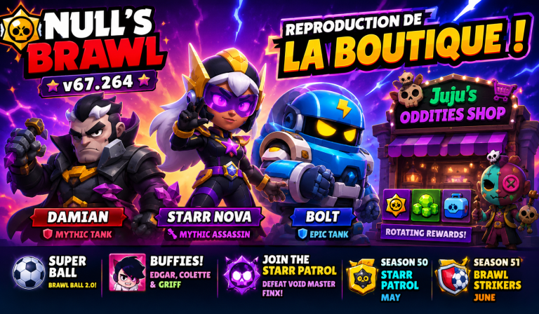 Null&rsquo;s Brawl v67.264 avec Damian Starr Nova & Bolt – REPRODUCTION DE LA BOUTIQUE!